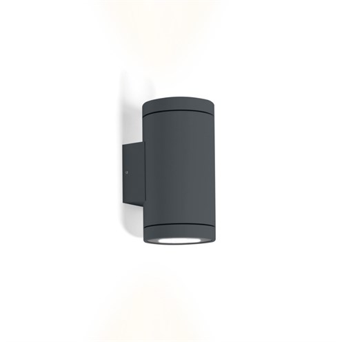 Wever & Ducré+TUBE WALL 2.0 PAR16 2x max. 5W GU10, IP65, välisvalgusti, antratsiithall